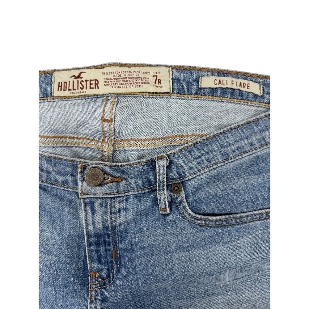 Vintage Hollister Cali Flare Low-Rise Jeans| Y2K McBling Grunge Fairycore Skater - Picture 15 of 16